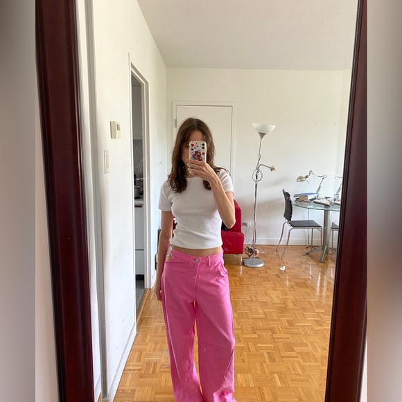 Zara pink jeans with heart ring valentines collection - Picture 11 of 12